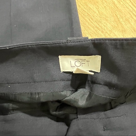 Loft Marisa Navy Slacks sz 8 - Picture 4 of 4